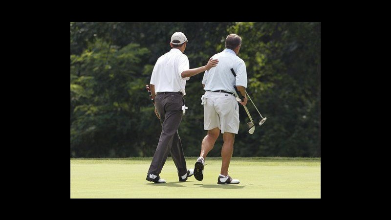 Usa, Obama e Boehner vincono partita di golf: In premio 4 dollari
