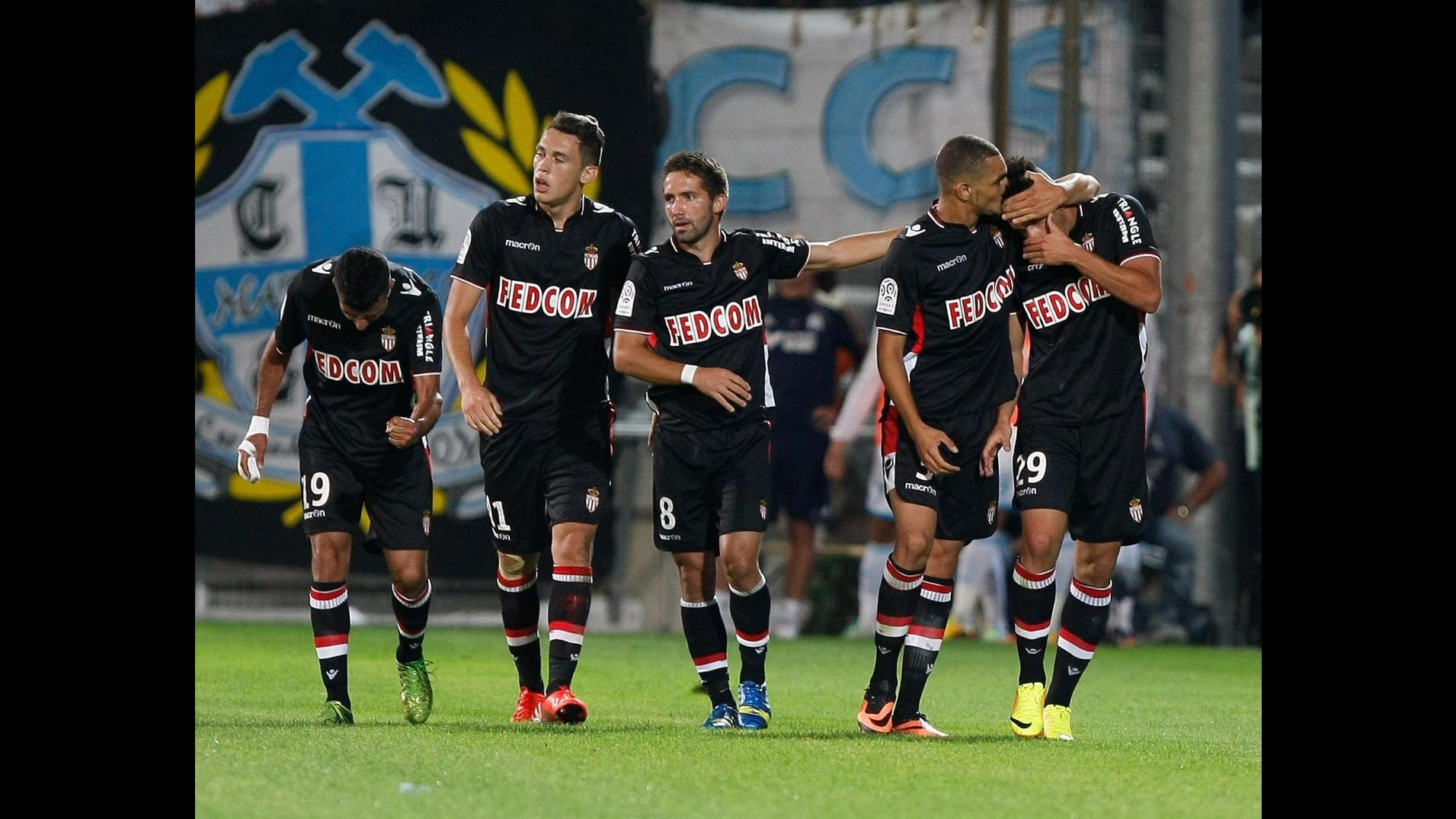 Ligue 1: Monaco batte Marsiglia 2-1 e sale in vetta da solo