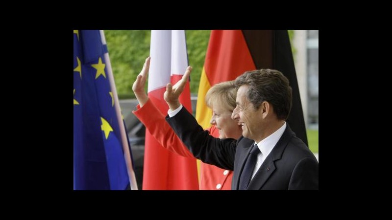 Grecia, impegno tra Merkel e Sarkozy