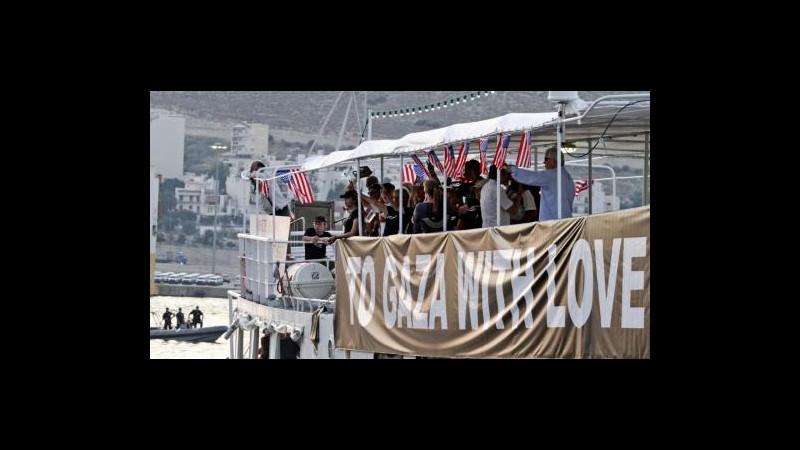 Freedom flotilla, la prima nave è partita verso Gaza