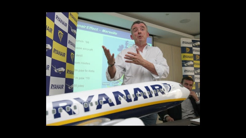 Antitrust: a Ryanair 500mila euro sanzioni per pratiche scorrette