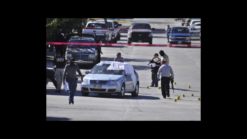 Messico,sparatoria a Ciudad Juarez: 442 proiettili recuperati, 6 morti