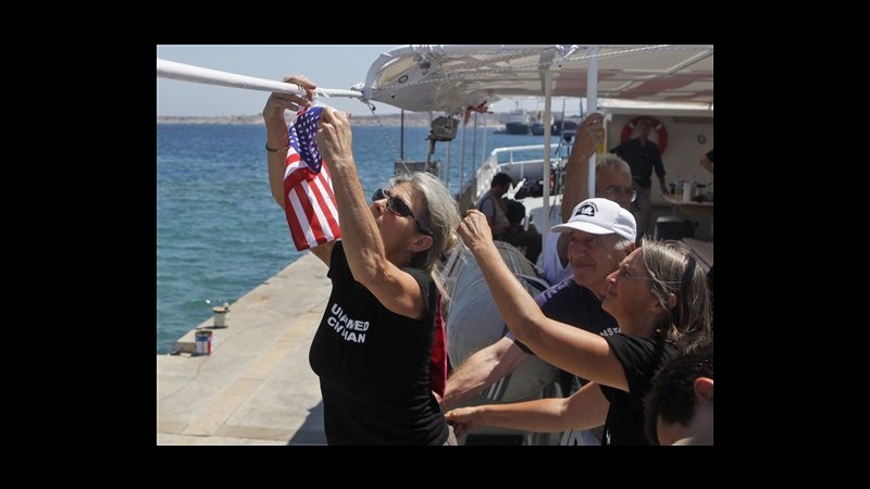 Freedom flotilla, Grecia vieta alle navi di lasciare i porti