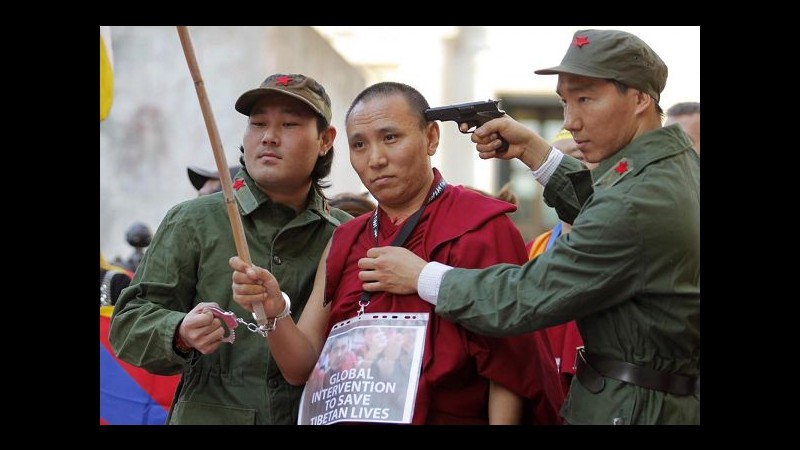 Attivisti tibetani in piazza a Roma per protestare contro governo Cina