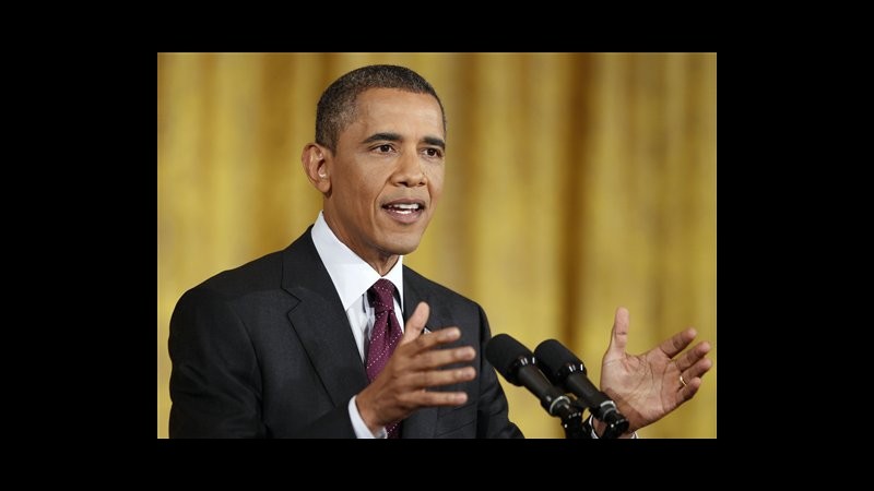 Obama: Buona la legge su matrimoni gay, esemplare la missione in Libia