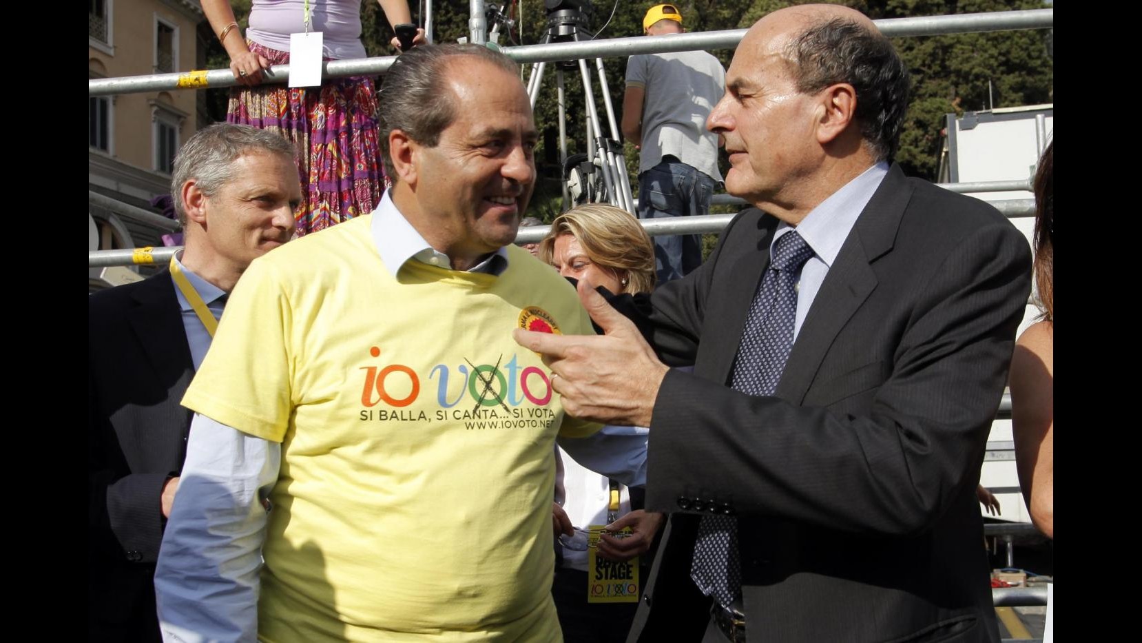 Di Pietro: Pronti a sostenere Bersani nelle primarie di coalizione