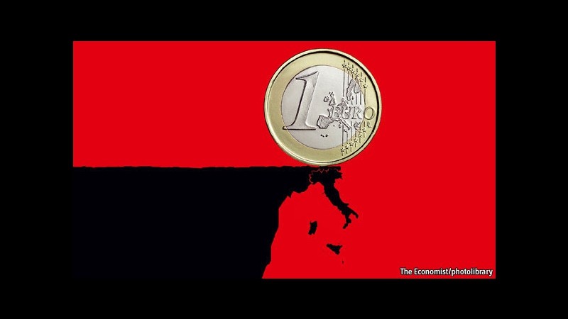 Economist: Italia ed euro su orlo precipizio