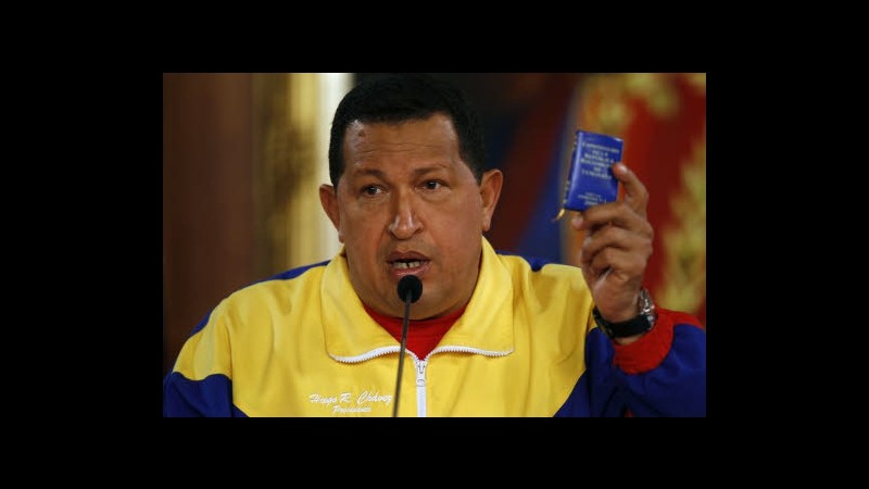 Venezuela, Chavez: Potrei dover affrontare chemio o radioterapia