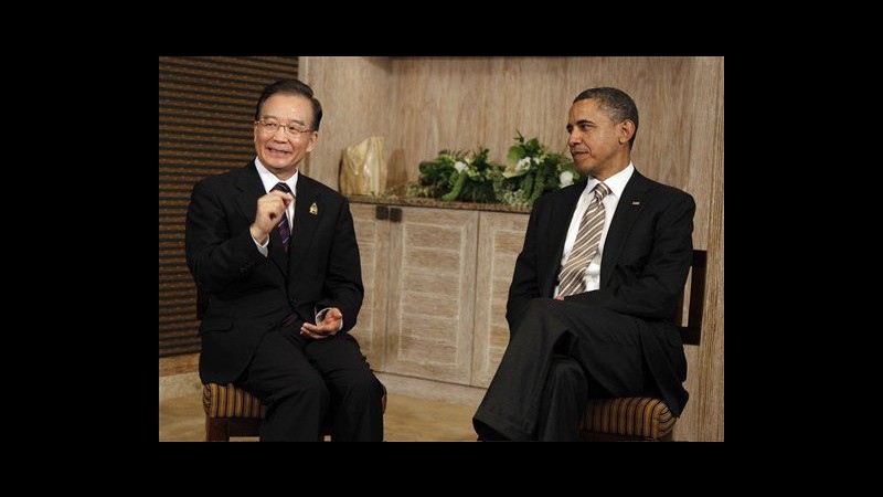 Obama incontra Wen Jiabao a Bali