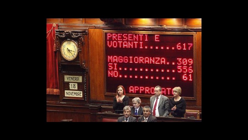 Monti incassa fiducia di Montecitorio