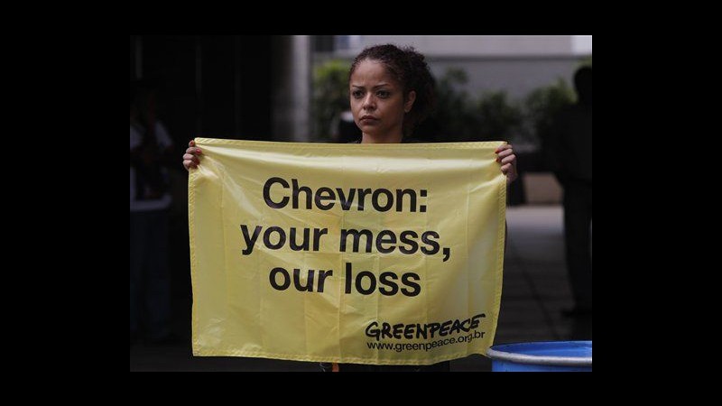 Ministro Ambiente Brasile: Perdita petrolio Chevron peggio di stime