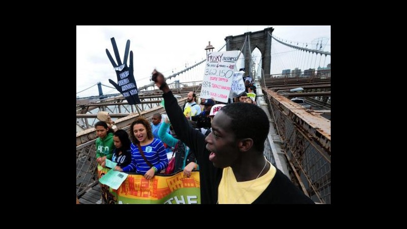 Occupy Wall Street blocca ponte Brooklyn
