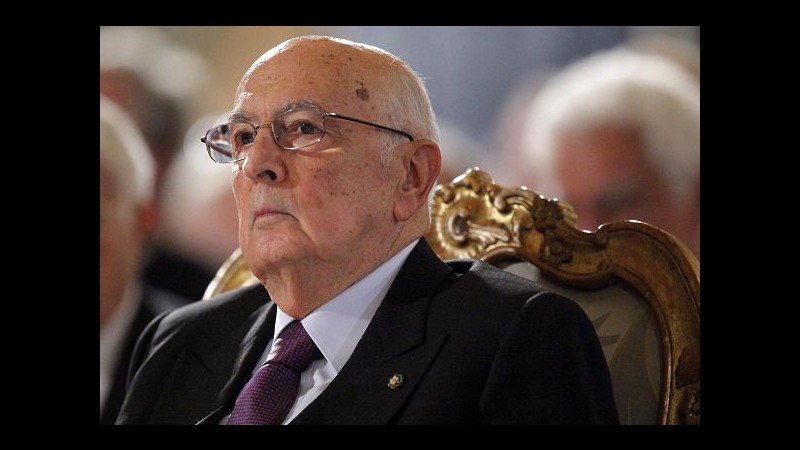 Governo, alle 9 consultazioni di Napolitano: si inizia da Schifani