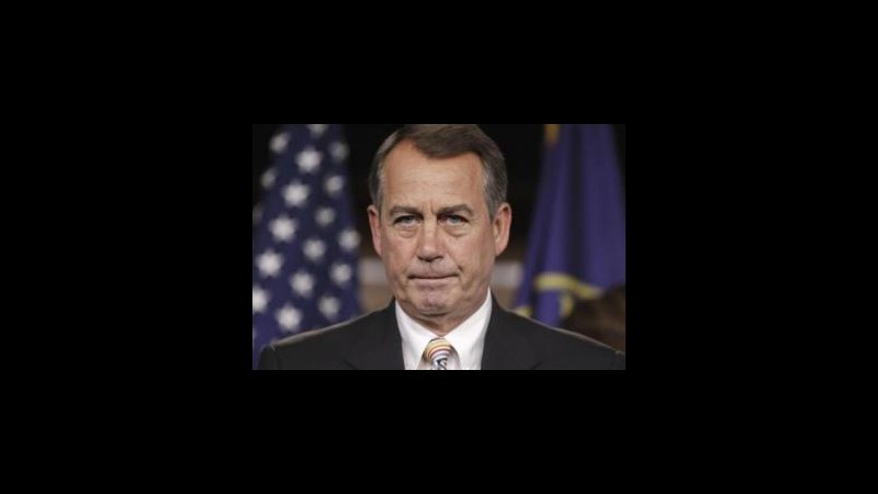 Usa, speaker Boehner interrompe colloqui sul debito con Obama