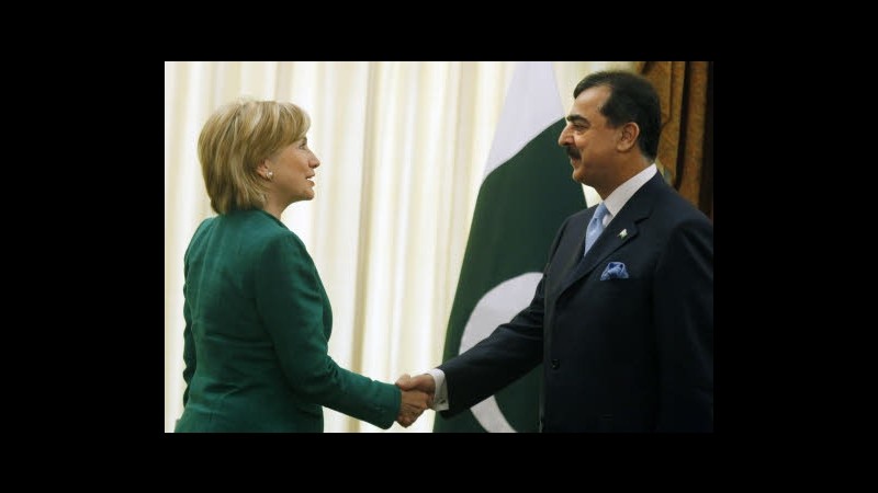 Pakistan, Clinton chiama Gilani dopo raid: Partecipi a summit Bonn