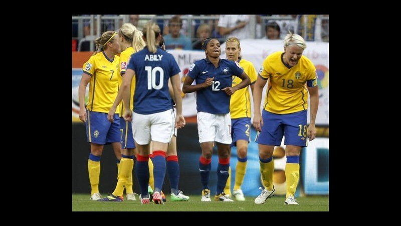 Calcio, Mondiali femminili: finale 3° posto, Svezia-Francia 2-1