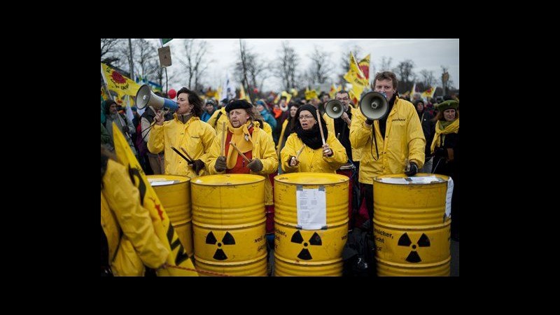 Germania, proteste contro scorie nucleari: 1.300 arresti,agenti feriti