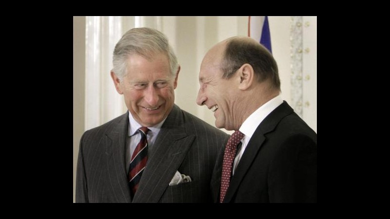 Principe Carlo promuove la Romania, presidente Basescu lo ringrazia