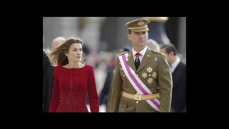Cile, Filippo e Letizia di Spagna in visita incontrano Pinera