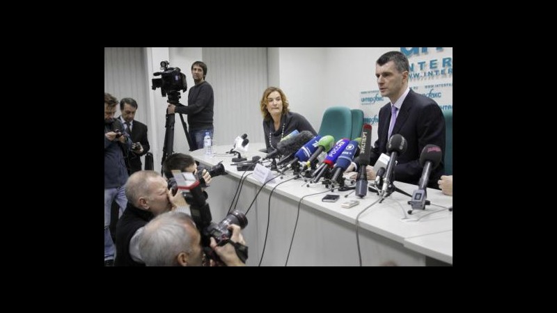 Russia, Prokhorov: Se eletto, primo gesto sarà grazia Khodorkovsky