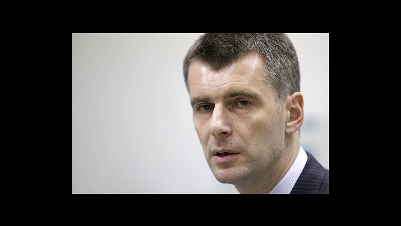 Russia, rifiutata offerta Prokhorov per acquisto gruppo Kommersant