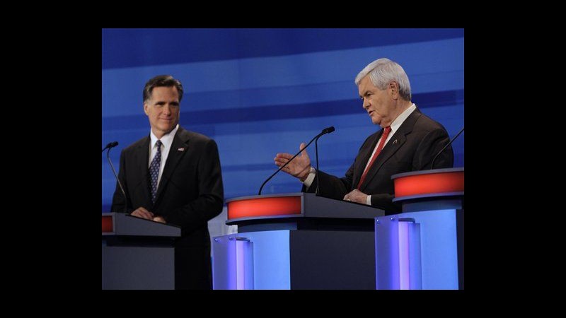 Usa 2012, Romney contro Gringrich nell’ultimo dibattito Gop