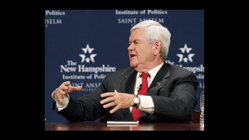 Usa 2012, Gingrich ai sostenitori: Non screditare altri candidati Gop