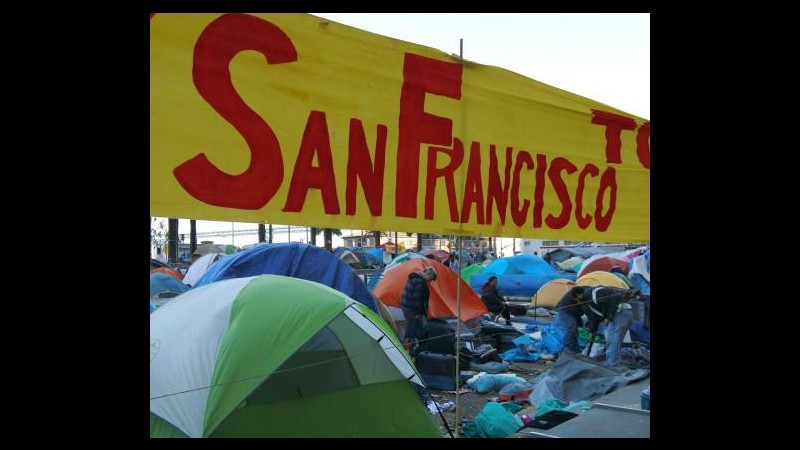 Occupy Wall Street, polizia arresta 55 dimostranti a San Francisco