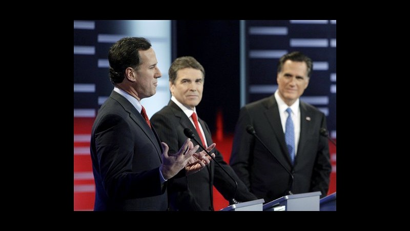 Usa 2012, Santorum: Gingrich e Romney non abbastanza conservatori