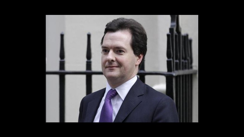 Crisi, Osborne: Decisione Cameron in vertice Ue difende Regno Unito