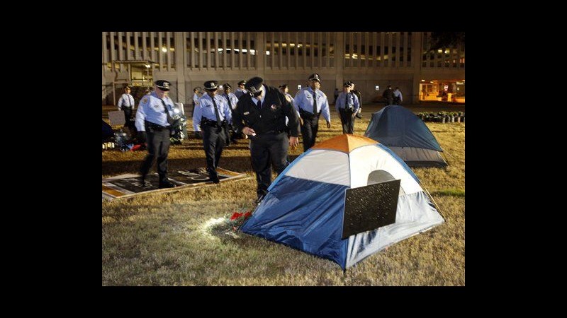 Occupy Wall Street, 70 arresti in raid accampamento San Francisco