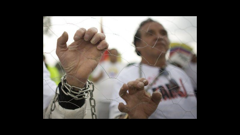 Colombia, manifestazioni contro rapimenti eseguiti dalle Farc