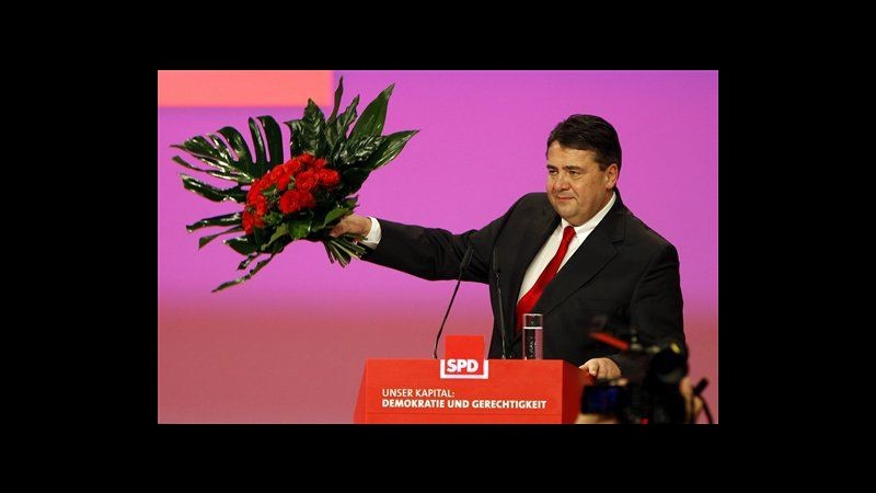 Germania, Sigmar Gabriel rieletto presidente Spd