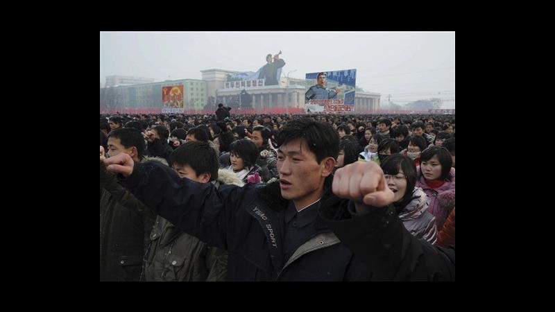 Nord Corea, a Pyongyang manifestazione in sostegno al nuovo leader