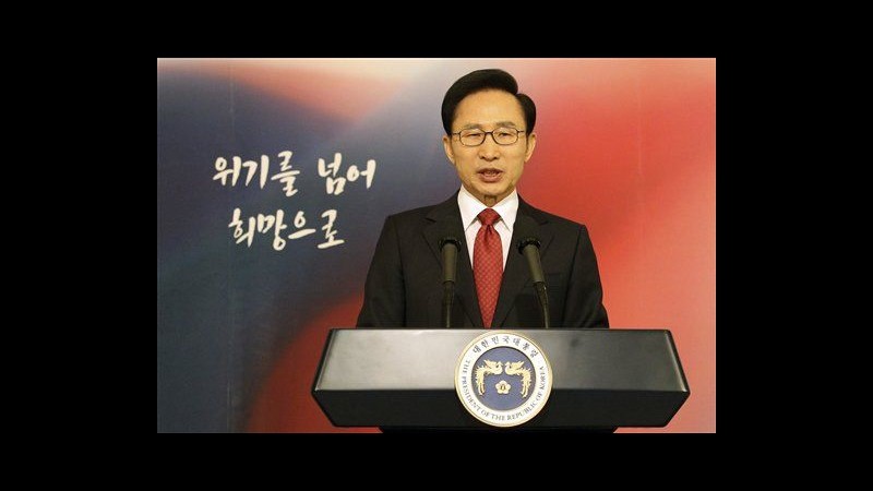 Nord Corea, Lee Myung-bak: Aperti a dialogo ma reagiremo se provocati
