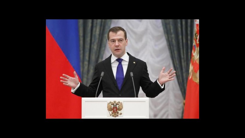 Russia, Medvedev apre ai manifestanti nel messaggio di fine anno