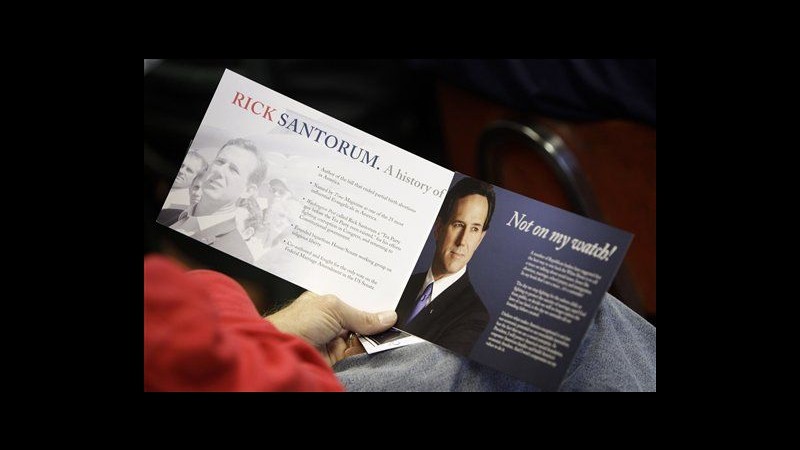 Usa 2012, Santorum cerca consensi in Iowa a pochi giorni da caucus