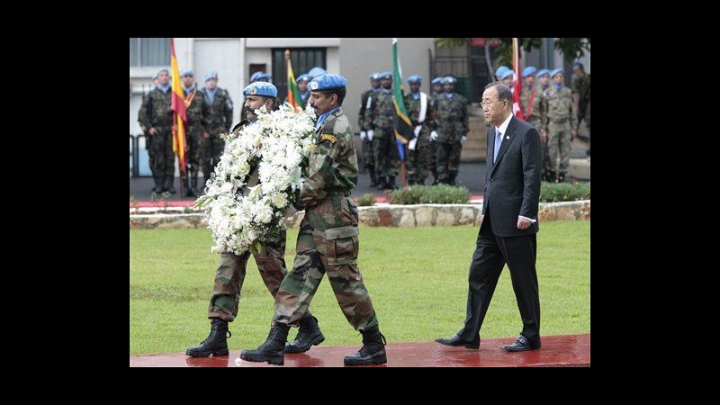 Libano, Ba Ki-moon: Necessario garantire sicurezza caschi blu