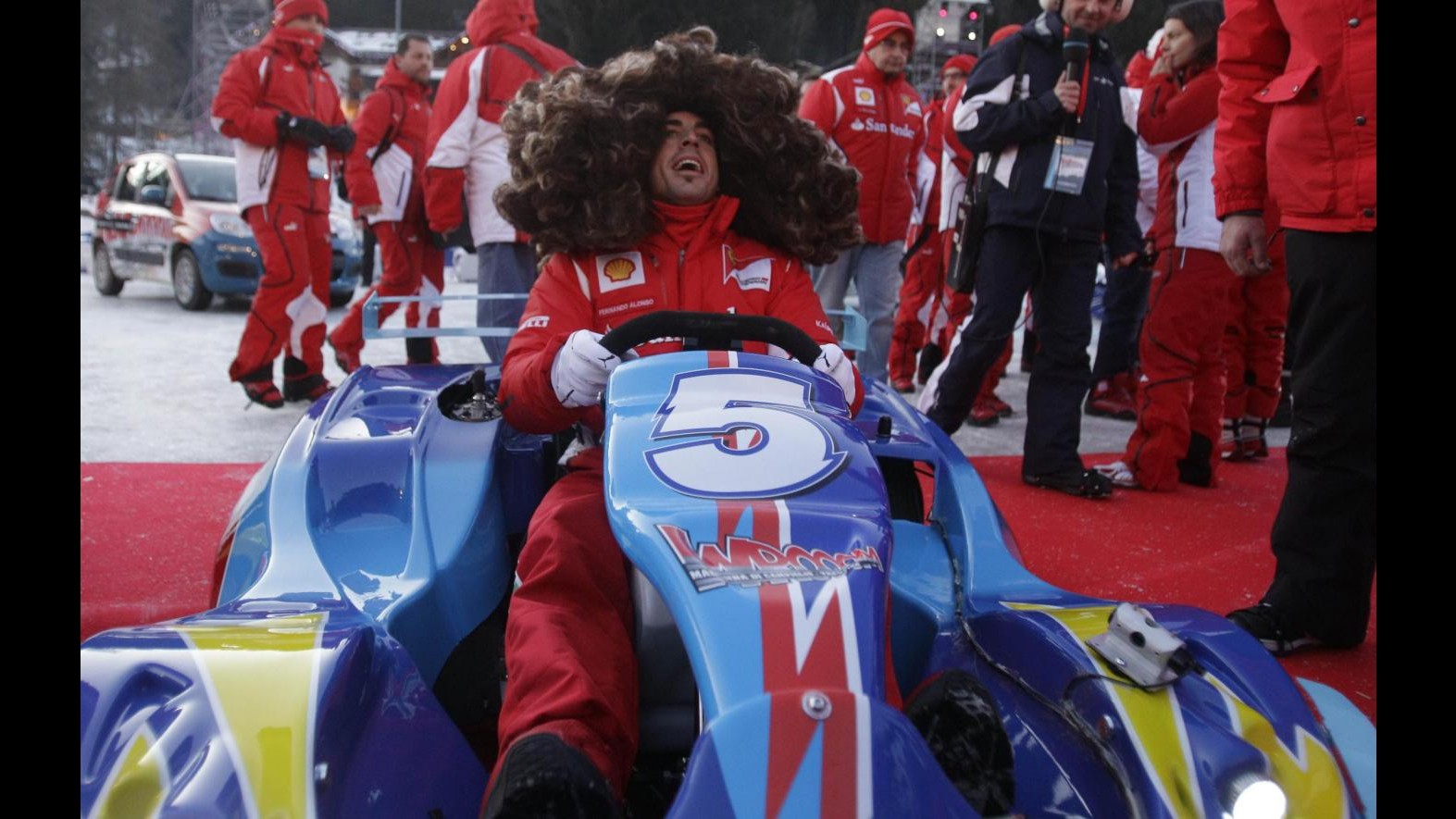 Wroom 2012, Rossi beffa Massa e Alonso in gara go-kart su ghiaccio