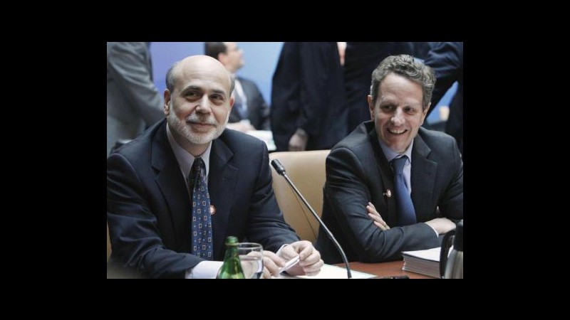 Usa, Fed di Bernanke e Geithner sottovalutò pericolo bolla subprime
