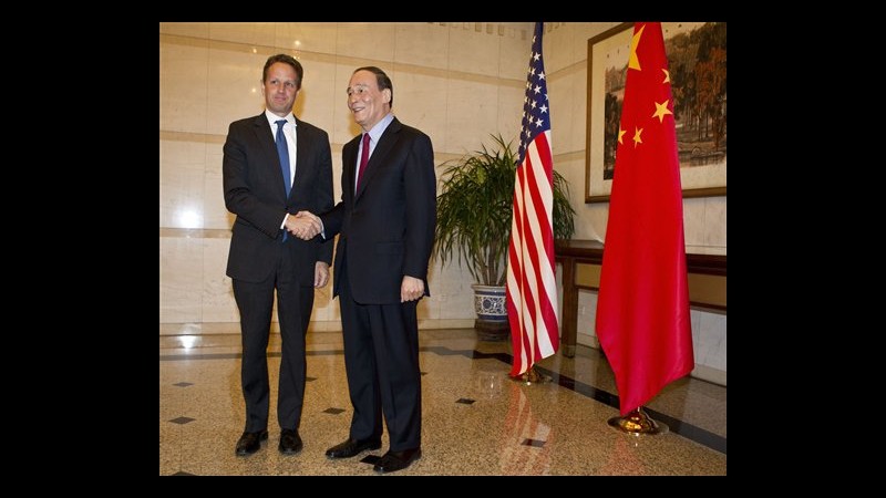 Cina, vicepresidente: Visita Geithner importante per stabilità