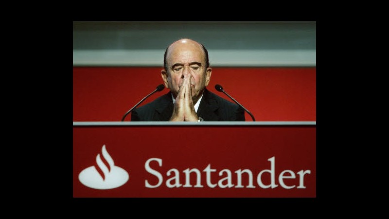 Santander raggiunge target core tier 1 al 9%, al 10% entro 30 giugno