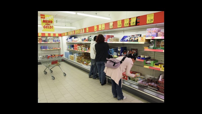 Eurostat: Commercio al dettaglio eurozona -0,8% a novembre