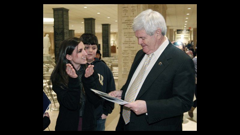Usa 2012, Gingrich celebra vittoria South Carolina e attacca Romney