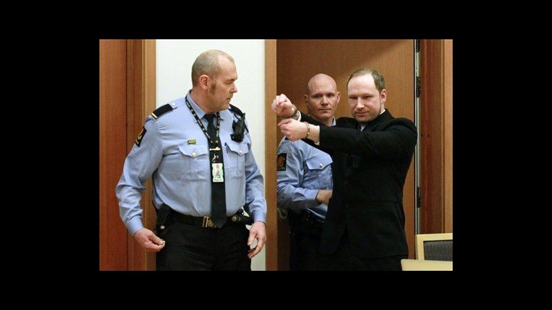 Norvegia,Breivik in tribunale: ultima udienza prima di inizio processo