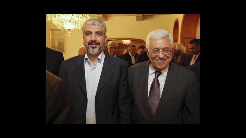 Palestina, Hamas e Fatah: Sì a governo unità, domani nuovi colloqui