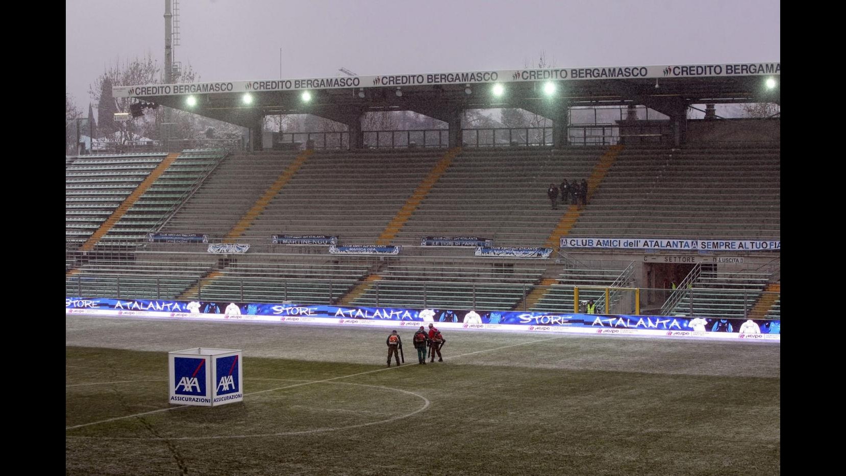Serie A sotto la neve, rinviata anche Atalanta-Genoa