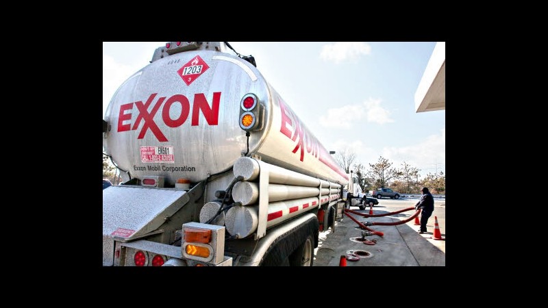 Exxon, utile IV trimestre +2% a 9,4 mld, ricavi +15,6%