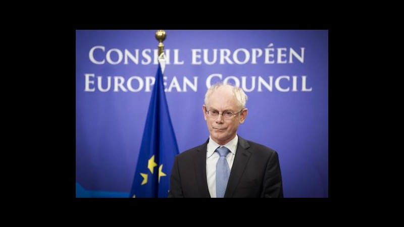 Crisi, Van Rompuy: Accordo su nascita Esm, si spera effettivo a luglio