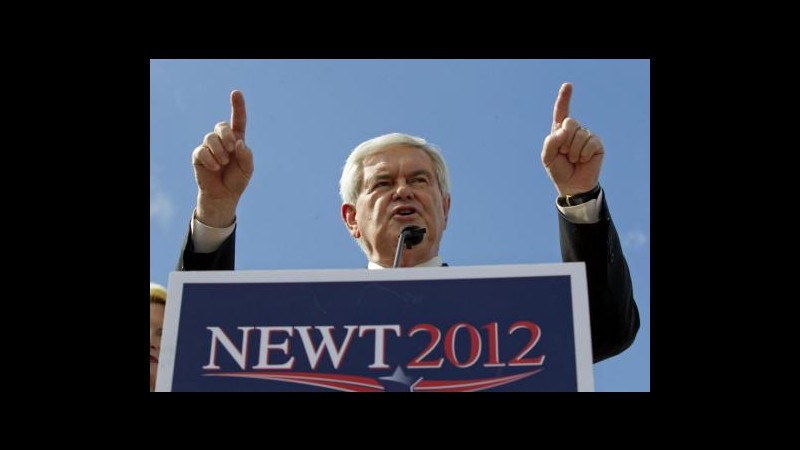 Usa 2012, a gennaio Gingrich ha raccolto 5,5 mln dollari per campagna